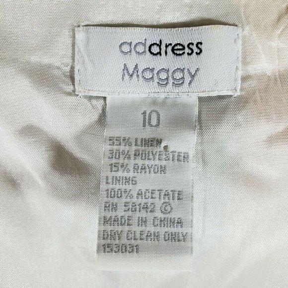 Address by Maggy Linen Blend Tank Top with Waist Tie Size 10 - Picture 7 of 9